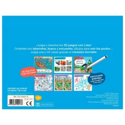 Auzou 20 juegos con Lobo*Niños Libros Busca Y Encuentra|Libros Pasatiempos Para Niños Y Niñas