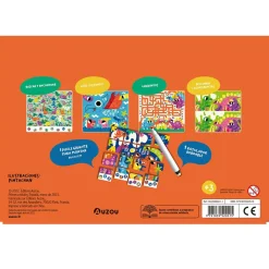 Auzou 20 juegos de dinosaurios*Niños Libros Busca Y Encuentra|Libros Pasatiempos Para Niños Y Niñas