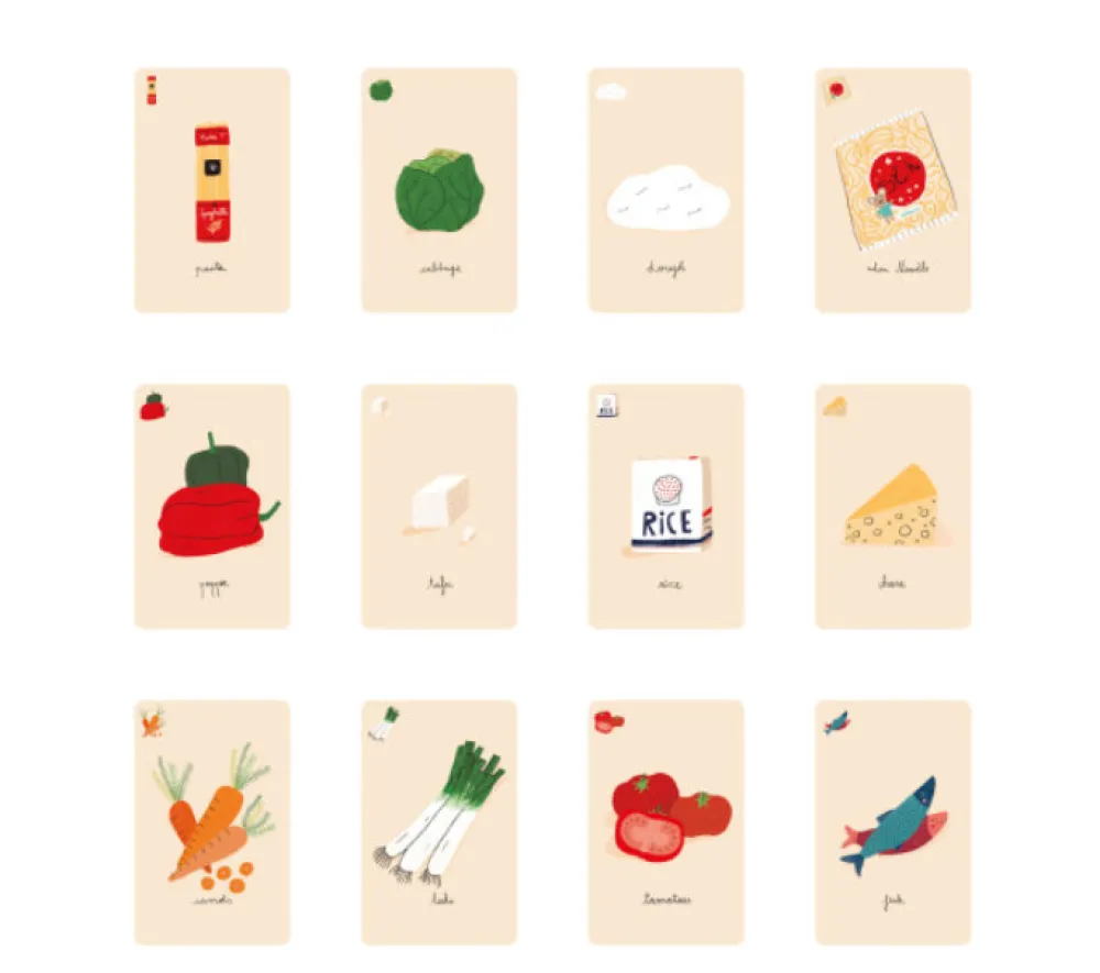 Londji À la cuisine Card Game·*Niños Juegos De Mesa Competitivos|Juegos De Tablero