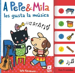 SM A Pepe & Mila les gusta la música*Niños Libros Musicales Y Con Sonido|Libros Manipulativos