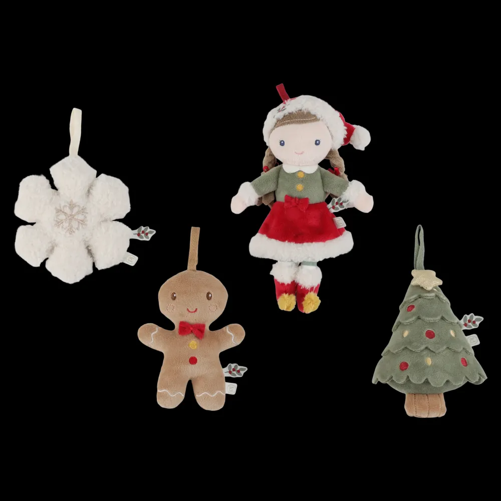 Little Dutch Adornos Árbol de Navidad Rosa ·*Niños Muñecos Blanditos|Juguetes Montessori