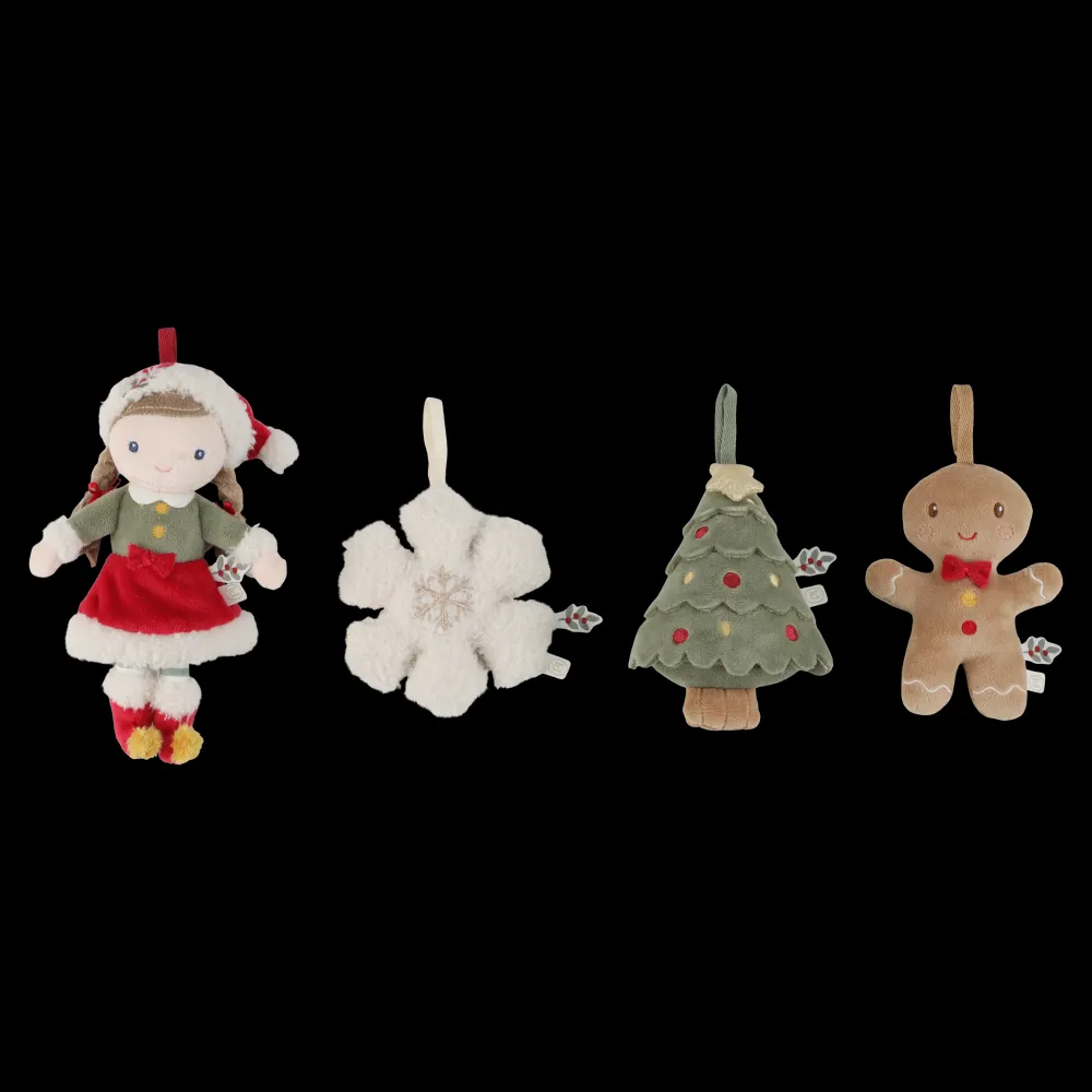 Little Dutch Adornos Árbol de Navidad Rosa ·*Niños Muñecos Blanditos|Juguetes Montessori
