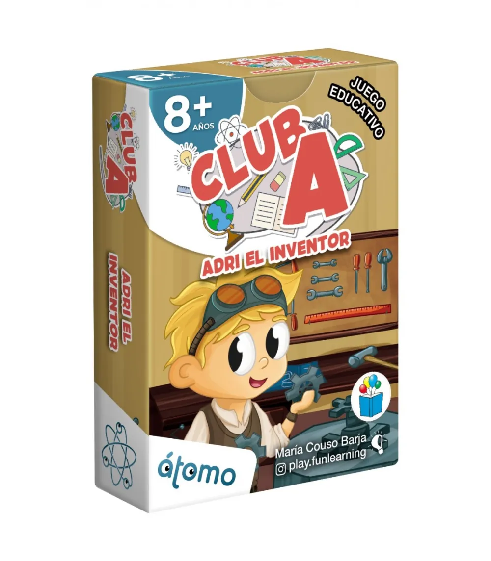 Átomo Games Adri el inventor-Club A*Niños Átomo Games|Juegos De Mesa De Viaje