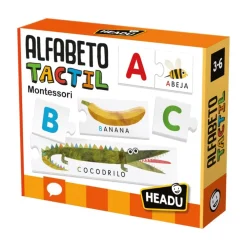 Headu Alfabeto Táctil Montessori ·*Niños Ludilo|Juegos De Mesa De Viaje