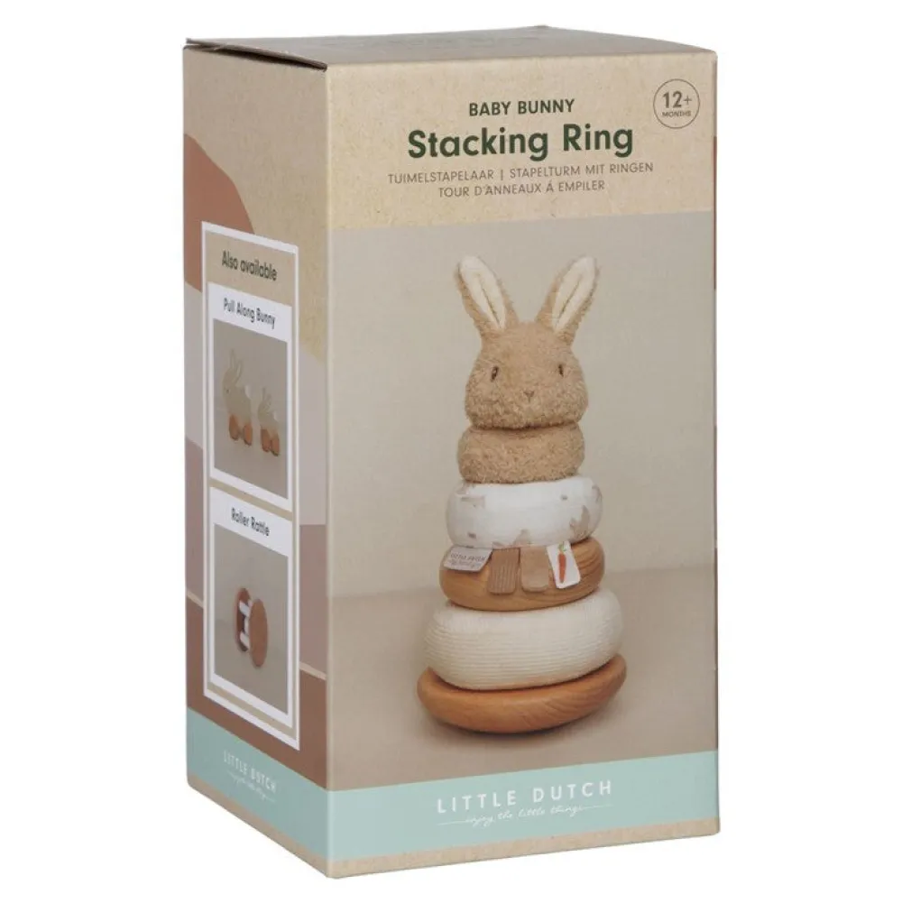 Little Dutch Anillos Apilables blanditos Baby Bunny ·*Niños Juguetes Waldorf|Juguetes Montessori