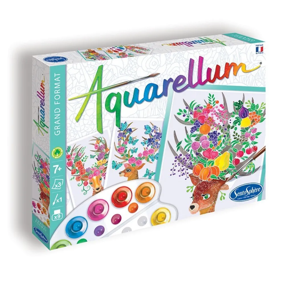Sentosphère Aquarellum Cervatillos*Niños Kit De Manualidades