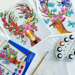 Sentosphère Aquarellum Cervatillos*Niños Kit De Manualidades
