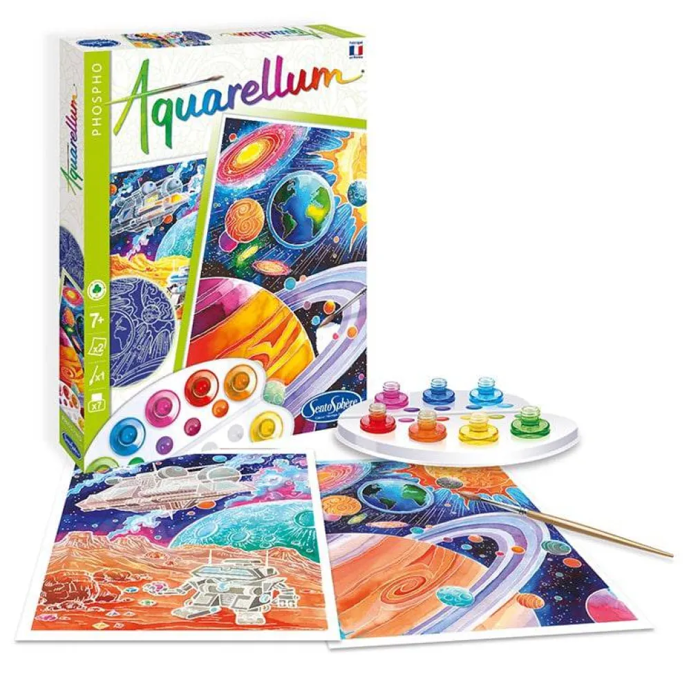 Sentosphère Aquarellum Fluorescente Cosmos*Niños Kit De Manualidades