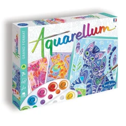 Sentosphère Aquarellum Gatos*Niños Kit De Manualidades