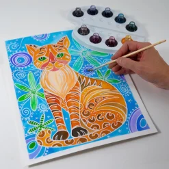 Sentosphère Aquarellum Gatos*Niños Kit De Manualidades