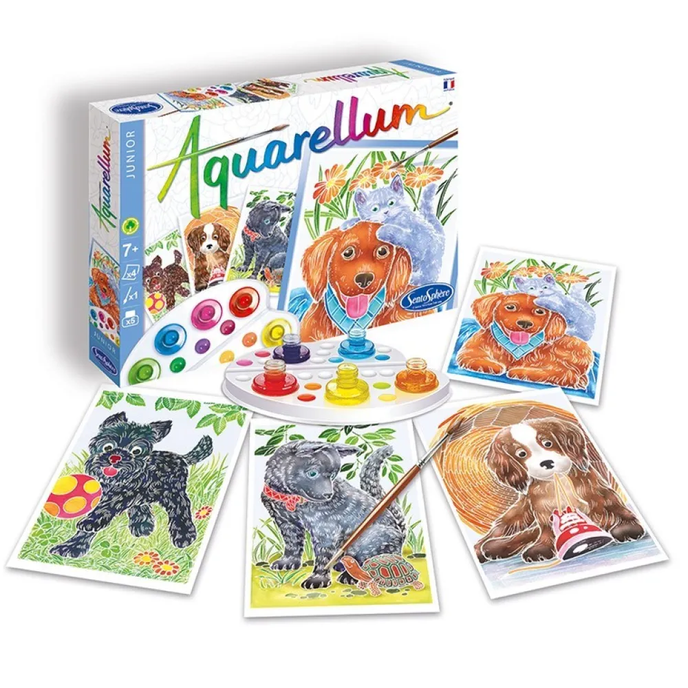 Sentosphère Aquarellum Junior Cachorros*Niños Kit De Manualidades