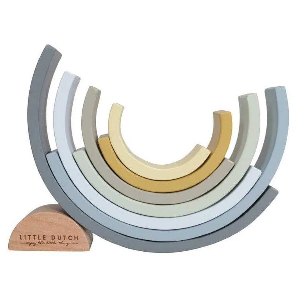 Little Dutch Arco Iris Azul ·*Niños Juguetes Waldorf|Juguetes Montessori