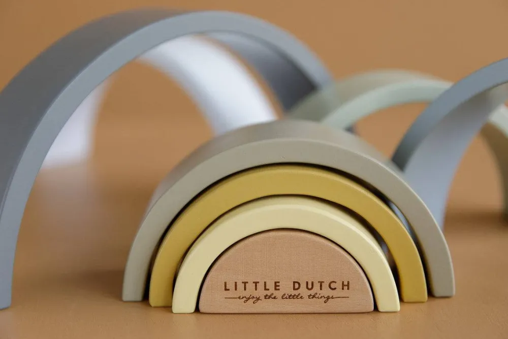Little Dutch Arco Iris Azul ·*Niños Juguetes Waldorf|Juguetes Montessori