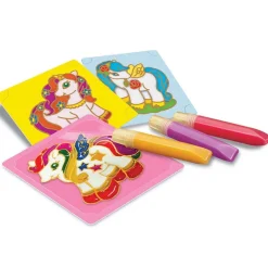 4M Arte para ventanas Unicornios ·*Niños Kit De Manualidades