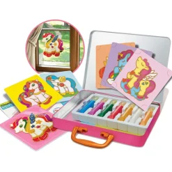 4M Arte para ventanas Unicornios ·*Niños Kit De Manualidades