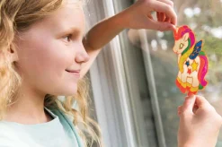 4M Arte para ventanas Unicornios ·*Niños Kit De Manualidades