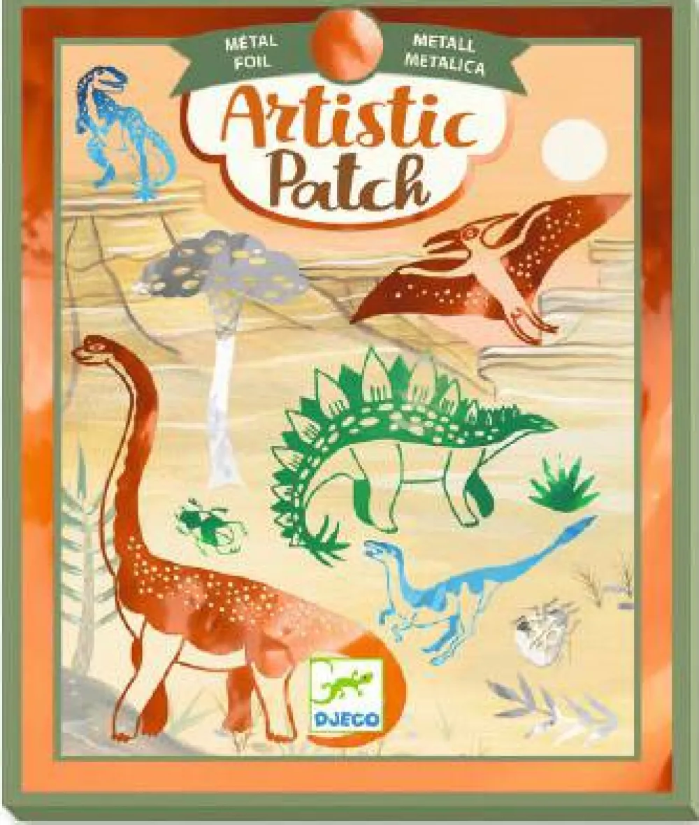 Djeco Artistic Patch Dinosaurios ·*Niños Kit De Manualidades