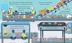 Usborne Así funciona un camión de reciclaje* Libros Con Solapas