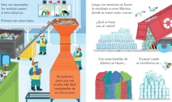 Usborne Así funciona un camión de reciclaje* Libros Con Solapas