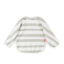 Done by Deer Babero con Mangas Stripes Sand ·* Baberos·Baberos Con Mangas|Baberos Con Mangas