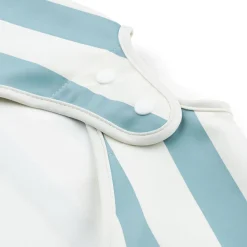 Done by Deer Babero con Mangas Stripes Blue ·* Baberos·Baberos Con Mangas|Baberos Con Mangas