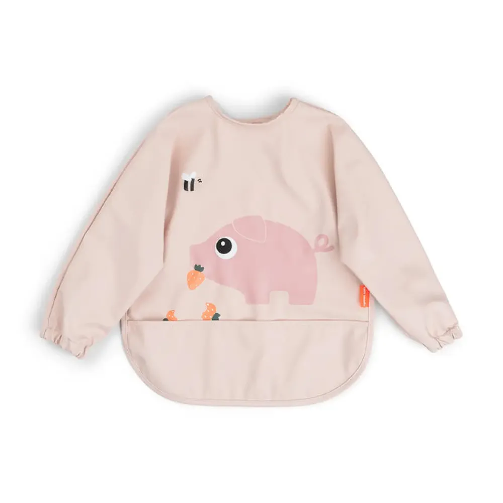 Done by Deer Babero con Mangas Tiny farm Powder ·* Baberos·Baberos Con Mangas|Baberos Con Mangas