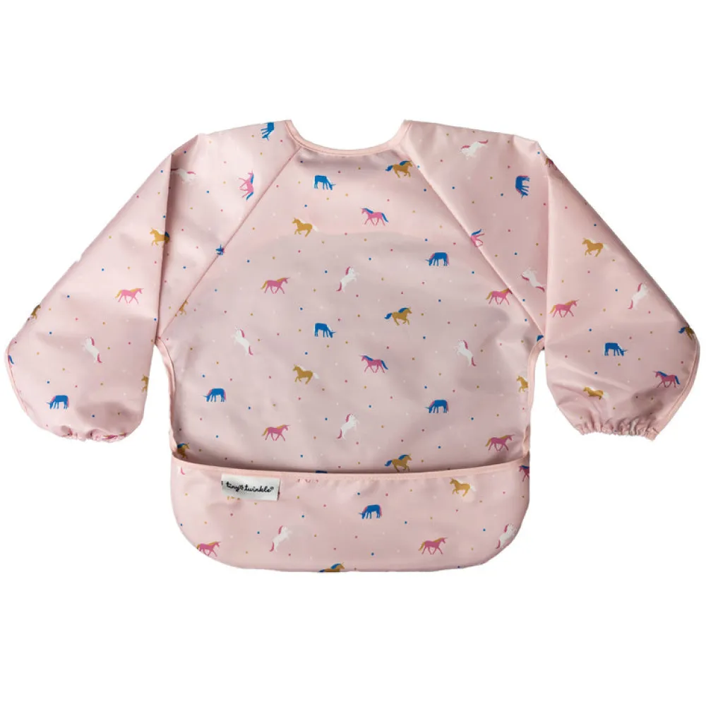 Tiny Twinkle Babero con Mangas Unicornio ·* Baberos·Baberos Con Mangas|Baberos Con Mangas