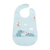Done by Deer Babero con velcro Playground Blue ·* Baberos·Baberos De Silicona|Baberos De Silicona