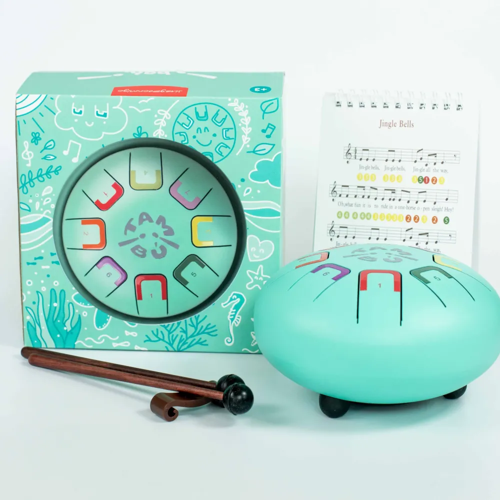 Juega Conmigo Baby Tambú 8 notas - Teal Peal*Niños Juguetes Musicales