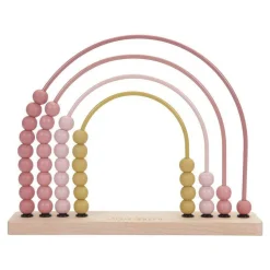 Little Dutch Ábaco Arco Iris Rosa ·*Niños Juguetes Waldorf|Juguetes Montessori