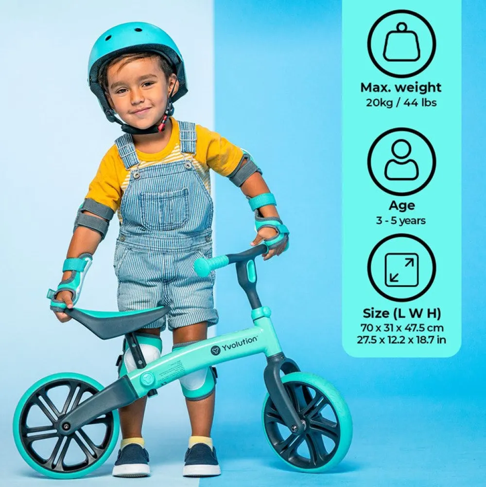 Yvolution Bicicleta equilibrio Velo ·*Niños Triciclos Sin Pedales