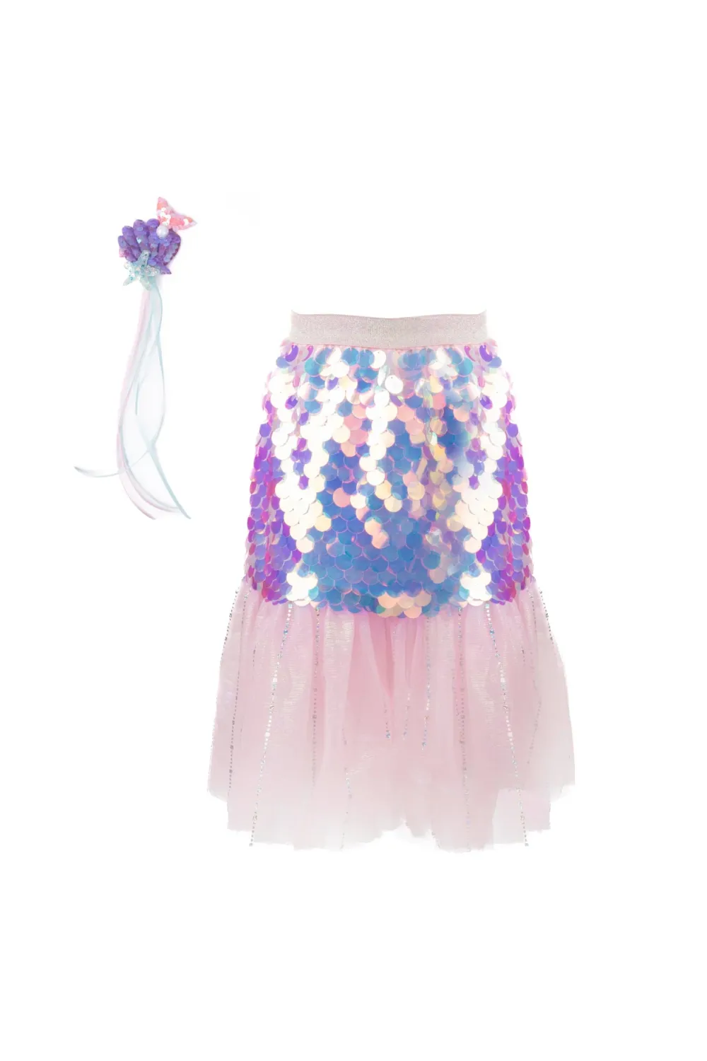 Great Pretenders Bling Bling Falda y diadema Sirena Pink · (4-6 años)*Niños Disfraces Infantiles