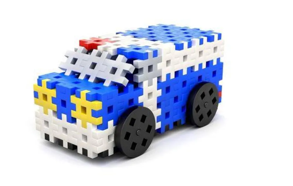 Meli Bloques · Basic Policía 4 en 1*Niños Bloques Meli|Juguetes Y Juegos Motricidad Fina