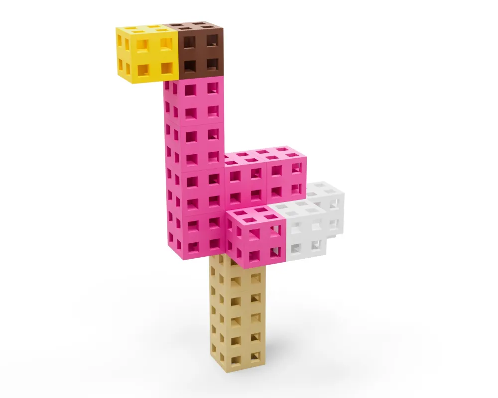 Meli Bloques · Cube 50 piezas Pastel*Niños Bloques Meli|Juguetes Y Juegos Motricidad Fina