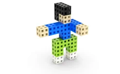 Meli Bloques · Cube 100 piezas*Niños Bloques Meli|Juguetes Y Juegos Motricidad Fina