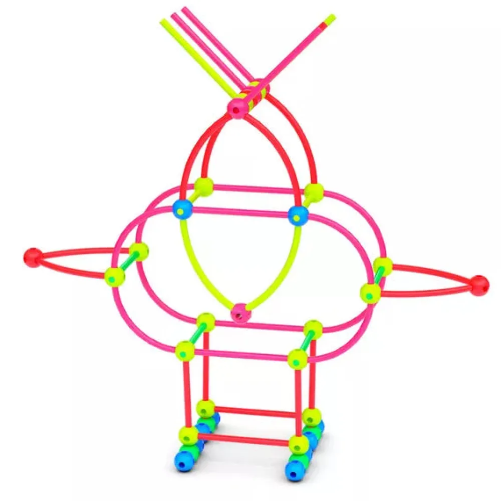 Meli Bloques · Stik 150 pcs Neon*Niños Bloques Meli|Juguetes Y Juegos Motricidad Fina