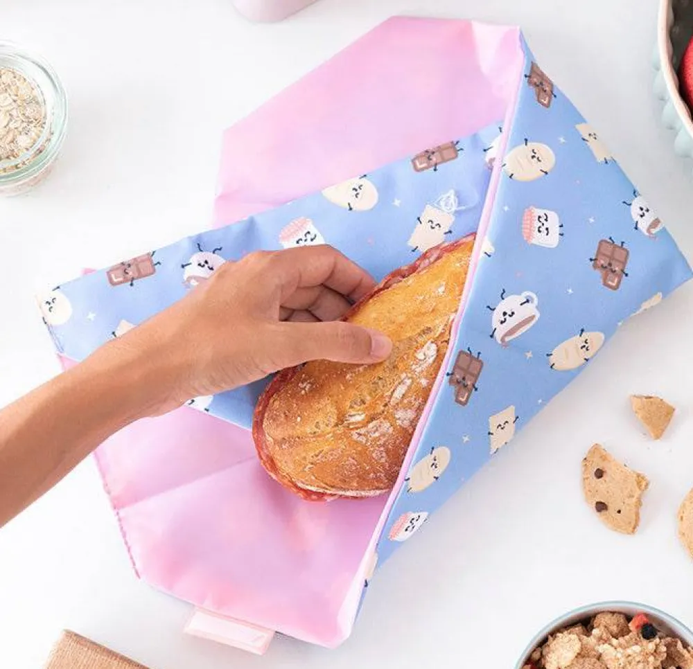 Roll'eat Boc N´Roll Mr. Wonderful Chocolate* Bolsas Para Bocadillo Reutilizables