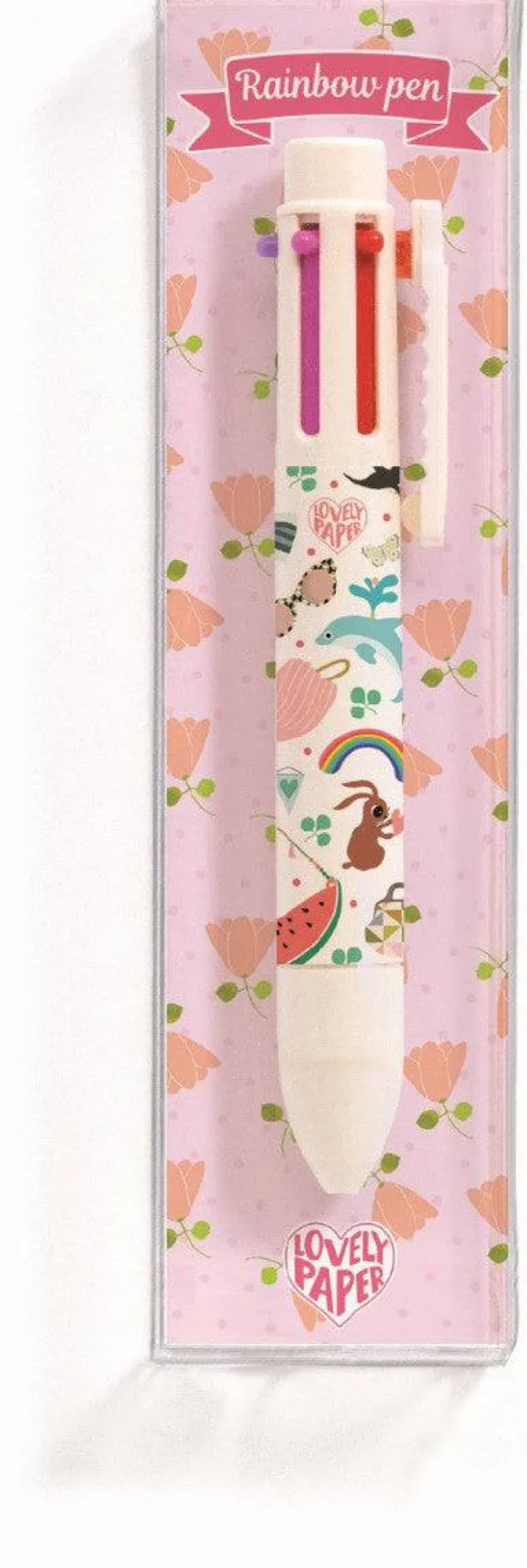 Djeco Bolígrafo de 6 colores Tinou · Lovely Paper*Niños Bolis, Lápices Y Rotus