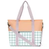 Monnëka Bolso Nevera Stripes Apricot* Mochilas, Cestas Y Bolsos Para Playa Y Piscina