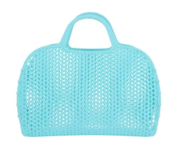 Tutete Bolso Plástico Retro Vintage · Turquoise* Mochilas, Cestas Y Bolsos Para Playa Y Piscina
