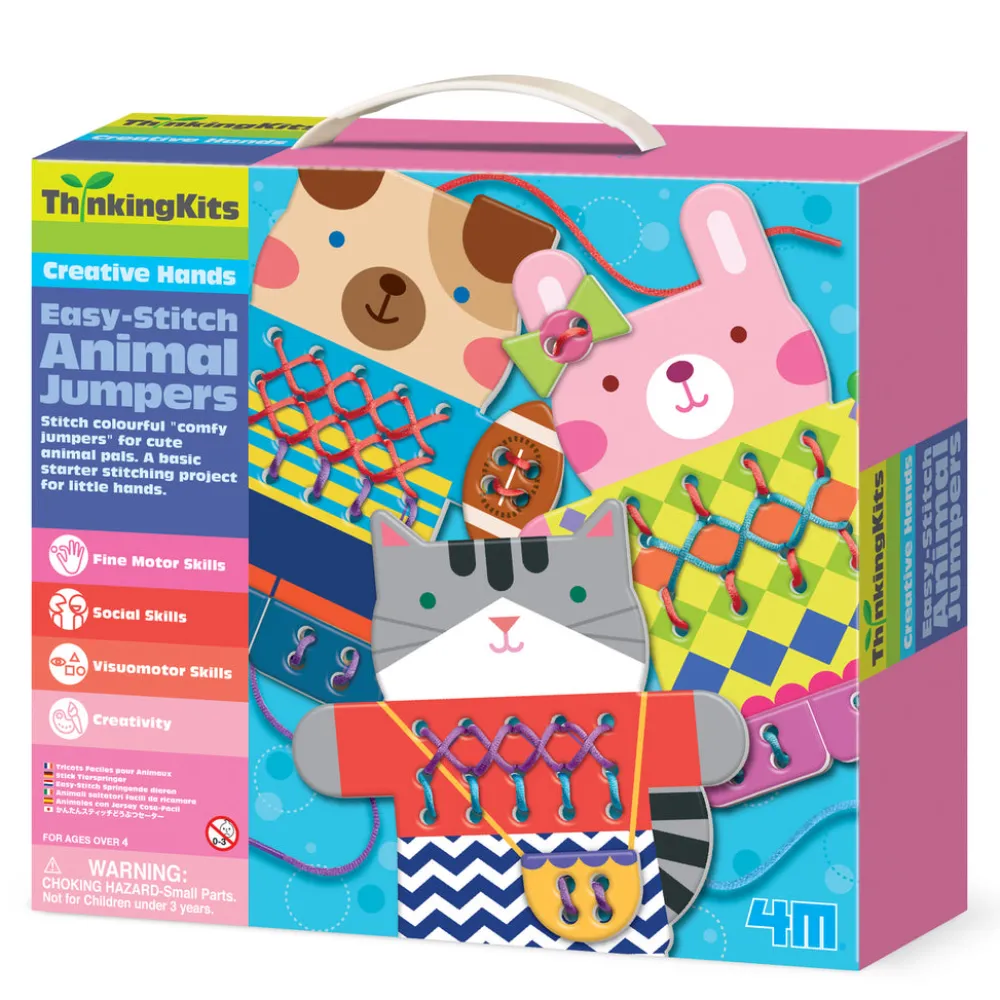 4M Borda el Jersey de los Animales·*Niños Juguetes Montessori|Juguetes Y Juegos Motricidad Fina
