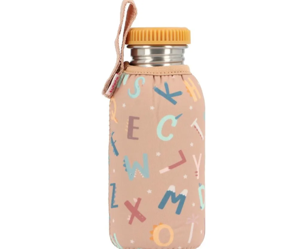 Tutete Botella Acero Funda Funny Letters 500ml* Botellas De Agua De Acero|Botellas De Agua Para El Cole·Botellas De Acero