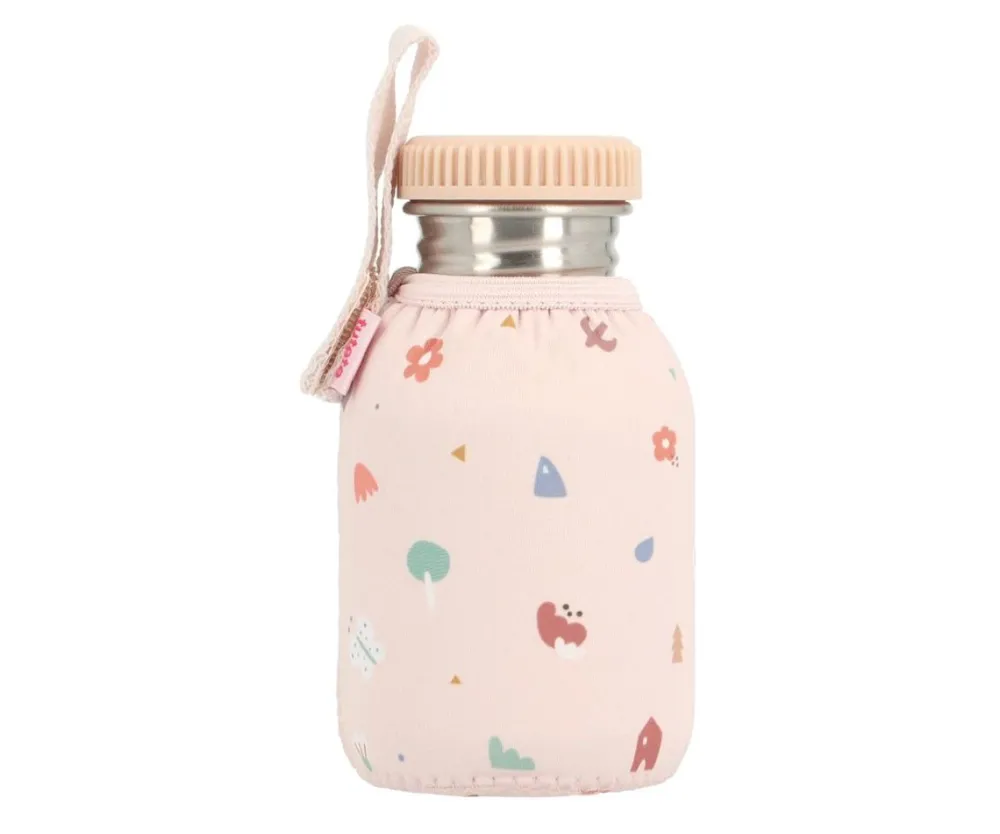 Tutete Botella Acero Funda Geometric Nature 350ml* Botellas De Agua De Acero|Botellas De Agua Para El Cole·Botellas De Acero