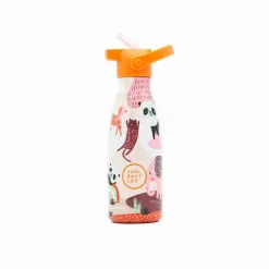 Cool Bottles Botella Acero Panda Gang Park 260ml ·* Botellas De Agua Termo|Botellas De Agua Para El Cole·Botellas Termo