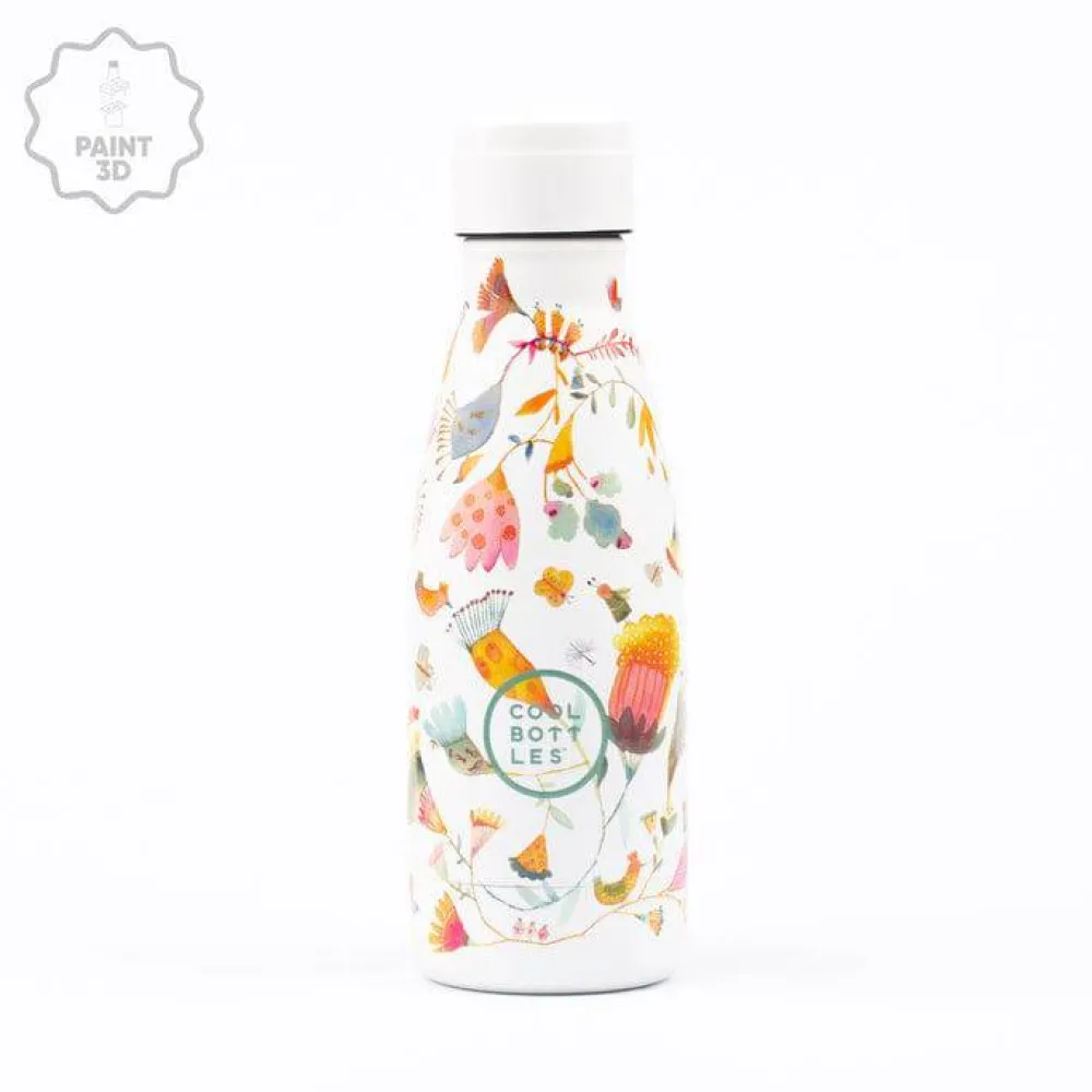 Cool Bottles Botella Acero Spring Flowers Park 260ml ·* Botellas De Agua Termo|Botellas De Agua Para El Cole·Botellas Termo