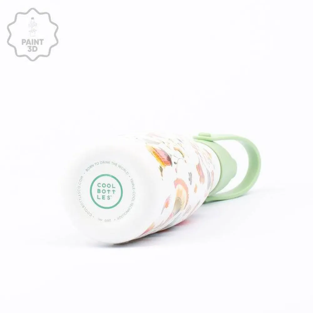Cool Bottles Botella Acero Spring Flowers Park 260ml ·* Botellas De Agua Termo|Botellas De Agua Para El Cole·Botellas Termo