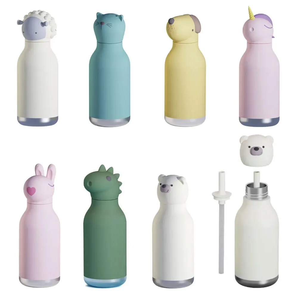 Asobu Botella Bestie Elefante 460ml ·* Botellas De Agua Termo|Botellas De Agua Para El Cole·Botellas Termo