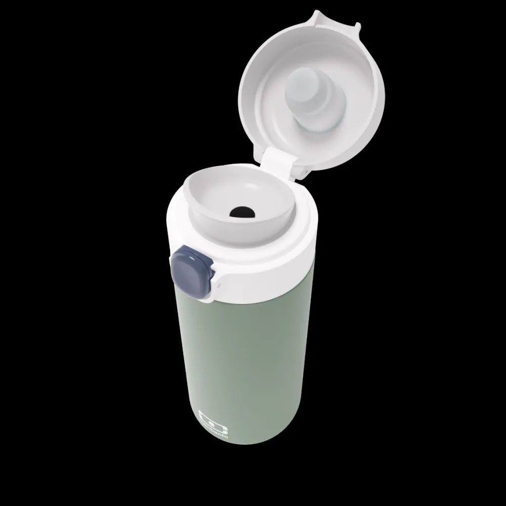 Monbento Botella de Acero Térmica Pop Green ·* Botellas De Agua Termo|Botellas De Agua Para El Cole·Botellas Termo