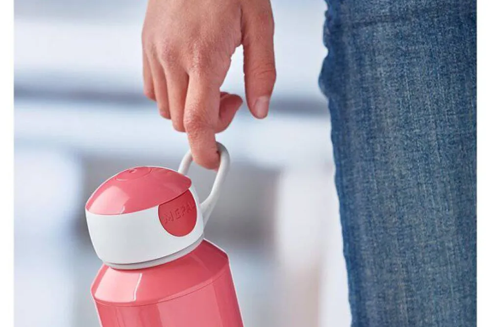 Mepal Botella Pop-up Campus 400 ml Pink ·* Botellas De Agua De Plástico|Botellas De Agua Para El Cole·Botellas De Plástico
