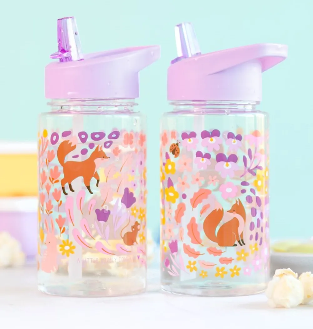 Tutete Botella Tritán Flores · Little Lovely Company* Botellas De Agua De Plástico|Botellas De Agua Para El Cole·Botellas De Plástico